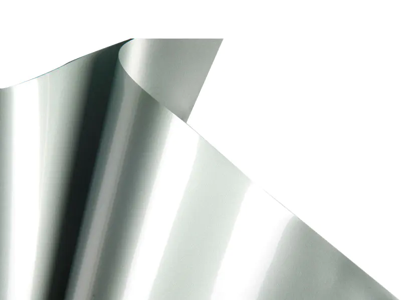 Silbergraue, polierte PVC-Deckenweichfolie-16