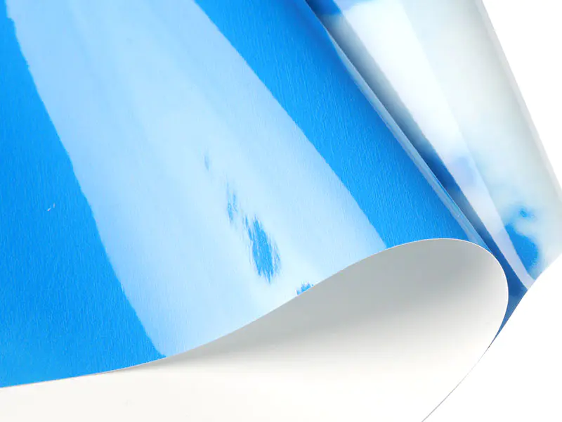 Blau gestreifte PVC-Spanndeckenfolie-20